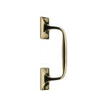 M Marcus Heritage Brass Cranked Design Face Fixing Pull Handle 202mm length